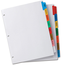 Custom Index Tab Dividers